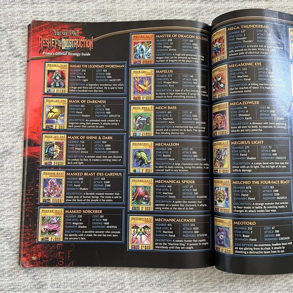 Nintendo Gameboy Advance GBA Yu-Gi-Oh! Reshef of Destruction Strategy Guide